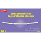 Staples Steel Prong Fasteners - 2-3/4" Base - 2" Capacity - 100 Pack-Fasteners secure loose papers quickly and easily for an organized, clutter-free office