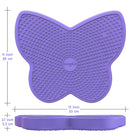 Bouncyband Wiggle Seat Sensory Cushion, Purple Butterfly-Improves posture