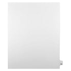Mark Maker Legal Exhibit Index Tab White Single Tabs, 1/25th Cut, Letter Size, No Holes, Number 124, 25 Pack-White Single Tabs, 1/25th Cut
