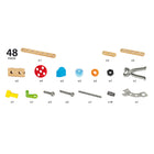 BRIO Builder: Starter Tool Box Set-Crafted using FSC® (FSC-C133361) sourced European beech wood and high-quality plastics.