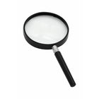 TRU RED Classic Glass Magnifier - 4-1/4" - 2.5x Magnification - Black-Perfect for small print, newspapers, maps, charts, etc.