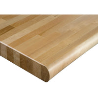 Kleton Laminated Hardwood Workbench Top, 120" W x 36" D, Bullnose Edge, 1-3/4" Thick-Depth: 36"