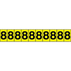 Accuform Signs Identify Locations, Supplies & Tools, Individual Letter & Number Markers, 8, 1", 30 Pack-Character 8