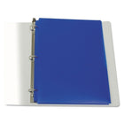 C-Line Two-Pocket Poly Portfolios with Three-Hole Punch, Blue, 25 Pack (CLI32935)-Features three-hole punching for secure storage in standard 3-ring binders.