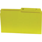 Hilroy Reversible File Folders - Legal Size - Yellow - 100 Pack-Legal sized file folder