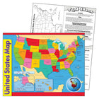 TREND enterprises, Inc. United States Map Learning Chart, 17" x 22", 10 Pack-Assorted