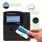 Pyramid Time Systems TimeTrax EZ Series 50 Employee Base Package Software Based Proximity Time Clock System, Black (PPDLAUBKN)-Proximity card reader; stores up to 6000 punches between downloads