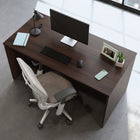 Sauder 59"W La Collection Affirm Bureau - Finition Noble Elm-Bords thermoplastiques résistants aux chocs et de haute qualité