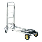 Safco Hide Away Hand Truck-Aluminum platform extends over 50%