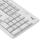 Logitech MK295 Silent Wireless Mouse and Keyboard - Off white-Lag-free, 2.4GHz wireless connection. The keyboard comes with a 10 m range and USB receiver
