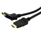 StarTech 180 Degree Rotating High Speed HDMI Cable, HDMI, M/M, 6 Ft.-180 degree Swivel HDMI® connectors provides the flexibility to uses this cable at extreme angles