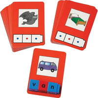 Didax Cvc Word Building Card (DD-2819)-Ages 6 - 9 and grades 1st - 3rd