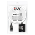Club 3D DisplayPort to VGA Adapter - Black-Input Connector: DisplayPort Male