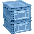 Orbis FlipakTM Polyethylene Plastic (PE) Distribution Containers, 24.0" x 15.0", Royal Blue, 6 Pack-Containers not included. Pack includes lids only