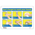 Zenith Pictogram Sign - Don't Forget to Wash Your Hands - 7" x 10" - Adhesive Vinyl - 6 Pack-Don't Forget to Wash Your Hands