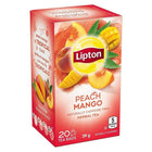 Lipton Island Mango & Peach White Tea - 20 Pack-Light-tasting tea mixed with fragrant lemongrass, and the luscious flavour of bold summer peaches and mango