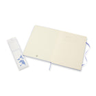 Moleskine Ruled Hard Cover Classic Notebook - Extra Large - Hydrangea Blue - 7.5" x 9.75"-Ivory coloured acid free paper