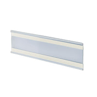 Azar Displays – Porte-étiquette en C avec revers adhésif, plastique transparent, 3 x 8,5 po, 10/paquet (199611)-Idéal pour le bureau, l’école, l’entreprise et bien plus encore