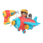 Educational Insights Design & Drill Bolt Buddies Plane - Multicolor-Includes: Kid-friendly power drill toy, seven decorative bolts, five snap-together plane pieces, and pilot and co-pilot figurines. Drill requires 3 AAA batteries (not included). Drill Patent No. US D929,837