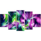 Designart Green and Purple Shine Contemporary Canvas Art, (PT3061-373)-Print