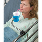 Bios Bedside Beverage Holder-Clamps onto any tubular bed frame, wheelchair frame, or other tubular frame with a diameter of 0