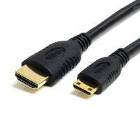 StarTech High Speed HDMI Cable with Ethernet, HDMI to HDMI Mini, M/M, 6 Ft.-Provides you with high-frequency response for optimal resolution using HDMI® Gold-plated conductors