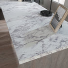 Sauder 59"W East Rock L-Desk - Ashen Oak-Finished on all sides for versatile placement anywhere in your home