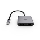 Kopplen USB- C to HDMI and DisplayPort Multi-Display Adapter-Active DisplayPort 1.4: Multi-Display (MST) with Windows system: support single display at 7680x3840 at 30Hz with DSC1.2 graphics card SST with Mac system: support single display at 5120x2880P at 60Hz