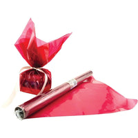 Hygloss 12.5' x 20" Cello Wrap Roll, Red, 6 Pack (HYG71502)-Ages 5+ and grades pre kindergarten - 12th