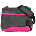 Vangoddy Wave 10" Laptop Messenger Bag - Pink-Approximate internal dimensions: 11" x 7" x 2"