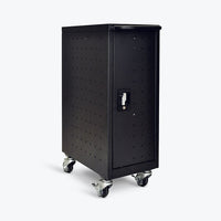Luxor 16 Tablet & Chromebook Charging Cart (LLTM16-B-V2)-Black all-steel construction and padded top surface
