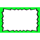 Blank Show Card, Green Boarder, 5.5" H x 7" H, 100 Pack-Card stock