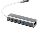 Phoenix USB-C to Ethernet, USB3.0 x 3 Multiport Adapter, Aluminum Alloy Housing-USB3.0 x 3 Multiport Adapter