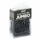 JAM Paper Colored Jumbo 2" Paper Clips - Grey - 2 Packs of 75-Quantity: 2/pack ( 75 per box )