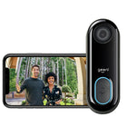 Geeni DOORPEEK Smart Wired Doorbell with 1080p HD Camera-24/7 livestream keeps track of what is happening during the day and night