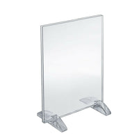 Azar Displays 12" x 9" Vertical/Horizontal Dual-Stand Acrylic Sign Holder, Clear, 10 Pack (132712)-Perfect for schools, businesses, homes, and retail stores