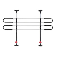 WeatherTech Vehicle Pet Barrier - Adjustable - Black & Chrome-Keeps Pets Secure in Vehicle Behind your 2nd or 3rd Row Seats
