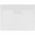 JAM Paper Plastic Envelopes with Tuck Flap Closure - Letter Booklet - 8.875" x 12" - Clear - 12 Pack -Colour: Clear