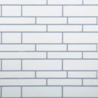 CTG Brands Multi Rectangular Wall Tile, 10" x 10", White, 6 Pack-Set: comes in a box of 6 premium quality wall tiles, suitable for smooth and clean surfaces