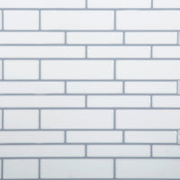CTG Brands Multi Rectangular Wall Tile, 10" x 10", White, 6 Pack-Set: comes in a box of 6 premium quality wall tiles, suitable for smooth and clean surfaces