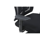 Brassex - Chaise de bureau Dexter Aiden, Noir-Mécanisme d’inclinaison avec verrouillage