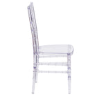 Flash Furniture Elegance Stacking Chiavari Chairs - Crystal Ice - 2 Pack-Stack Quantity: 10
