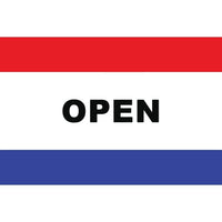 Message Flag, 36" x 60", Open-100% Polyester 36" x 60" flag for indoor or outdoor use
