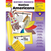 History Pockets Native Americans, couverture souple (EMC3703), 1re à 3e année-1