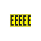 Accuform Signs Identify Locations, Supplies & Tools, Individual Letter & Number Markers, E, 3-7/8", 10 Pack-Character E