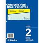 Blueline Analysis Pad, A5202, 2 Columns-A5202, 2 Columns