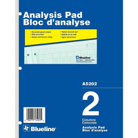 Blueline Analysis Pad, A5202, 2 Columns-A5202, 2 Columns