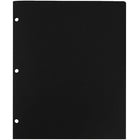JAM Paper Plastic Heavy Duty 3 Hole Punched 2 Pocket School Folders, Black, 108 Pack (383HHPBUA)-Shipping weight: 13.6 lbs
