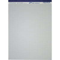 Hilroy Perf-Perfect Pad - 8-1/2" x 11" - Quad-Ruled - White - 50 Sheets-Hilroy business pads gives you the edge, the Perf-Perfect edge on every sheet