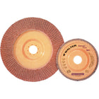 Walter Surface Technologies Enduro-Flex Stainless Flap Disc, 4-1/2" x 4-1/2", Type 27, 40 Grit, Zirconia Alumina - 4 Pack-Abrasive Material: Zirconia Alumina